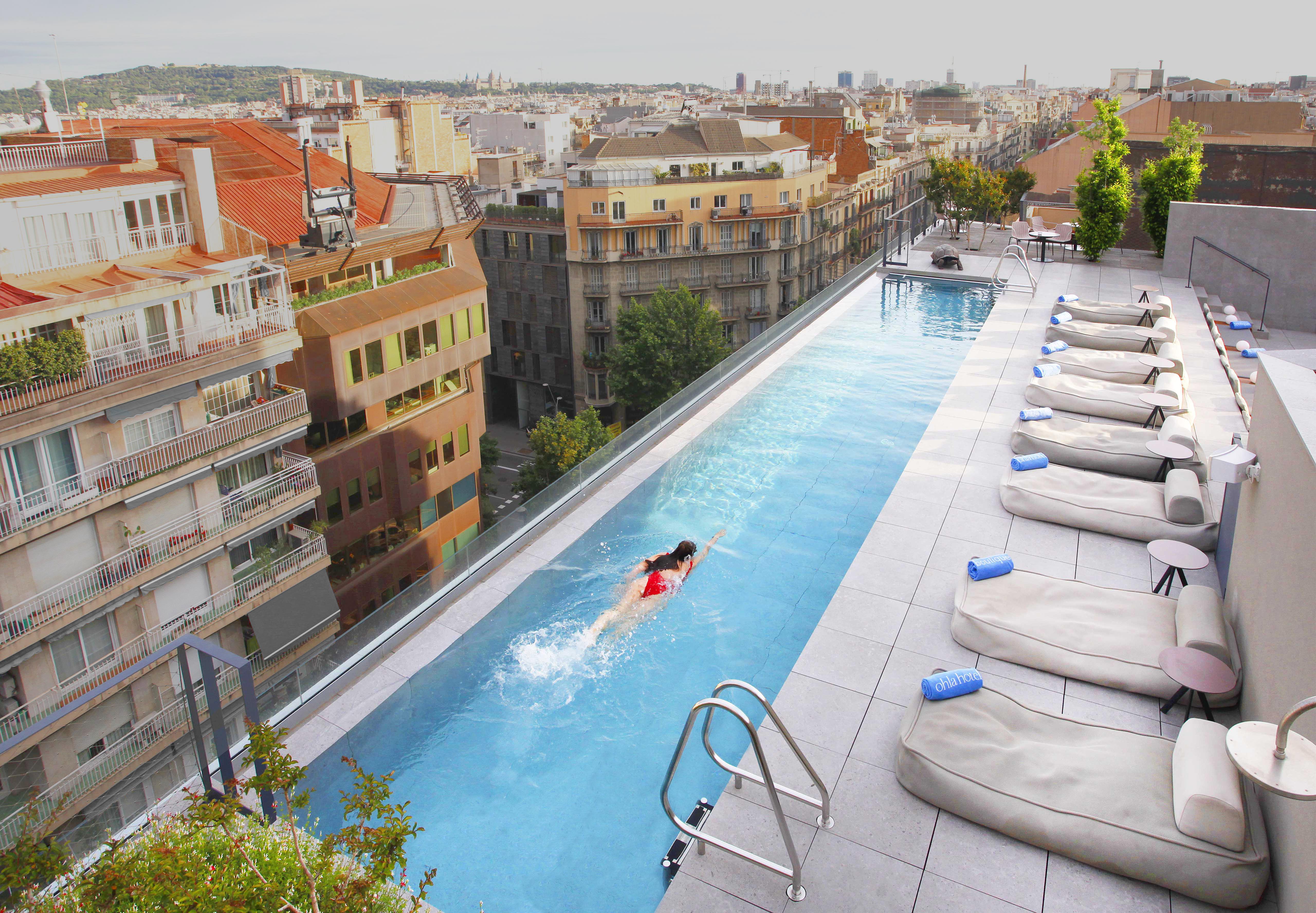 Ohla Eixample Hotel Barcelona Bagian luar foto